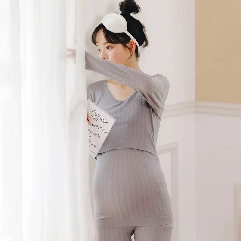 

Spring 2022 latest maternity top solid color maternity wear