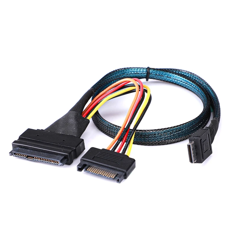 

Mini SAS Oculink 4I высокоскоростной кабель для жесткого диска PCIE 4,0 SFF-8611 To 8639 U.2 SFF8611 к кабелю для жесткого диска SFF8639