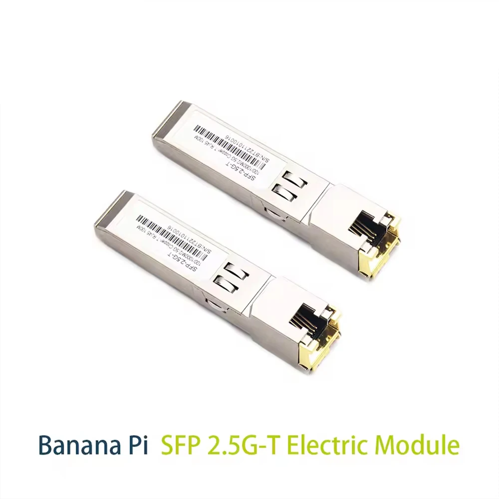 Фото Banana Pi BPI-R3 с электрическим модулем SFP 2.5G-T/оптическим модулем SFP 2.5G-BX, оптическое волокно, совместимое с маршрутизационной платой BPI-R3 №1