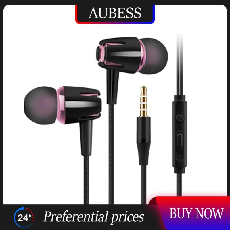 

1pcs Subwoofer Running Earphone 3.5mm Sports Earphone With Mic Earbuds Music Earphones Hifi Upgrade Version Wired Headset