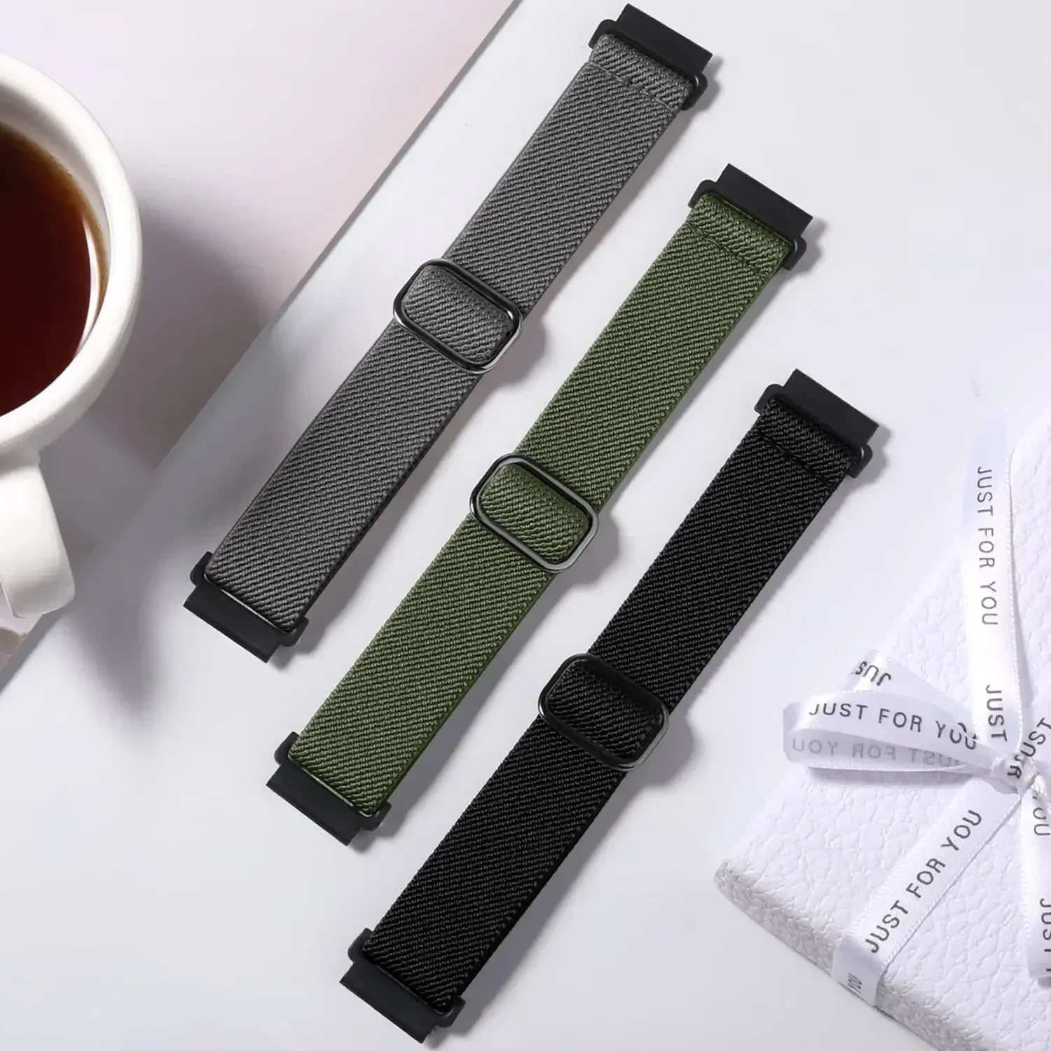 Нейлоновый ремешок 20 мм 22 для Garmin Vivoactive 5 4 3 часов Venu 2 Forerunner 645 255 Music 55 245 эластичный