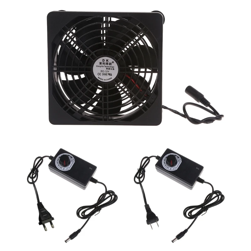 

12CM Blower Low Noise Cooling Fan 110V 220V for Modem Box Receiver DVR- Dropship