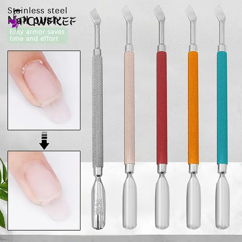 

Cuticle Pusher Nail Polish Remover Gel Nail Polish Peeler Scraper Stainless Steel Clean Manicure Tools For Fingernails