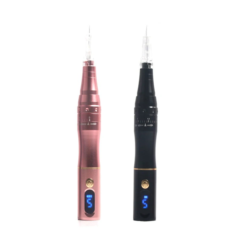 Wireless Rotray Tattoo Machine Digital High Speed Eyebrow Lip Permanent Makeup Machine Pen Microblading Needles Machine Kit