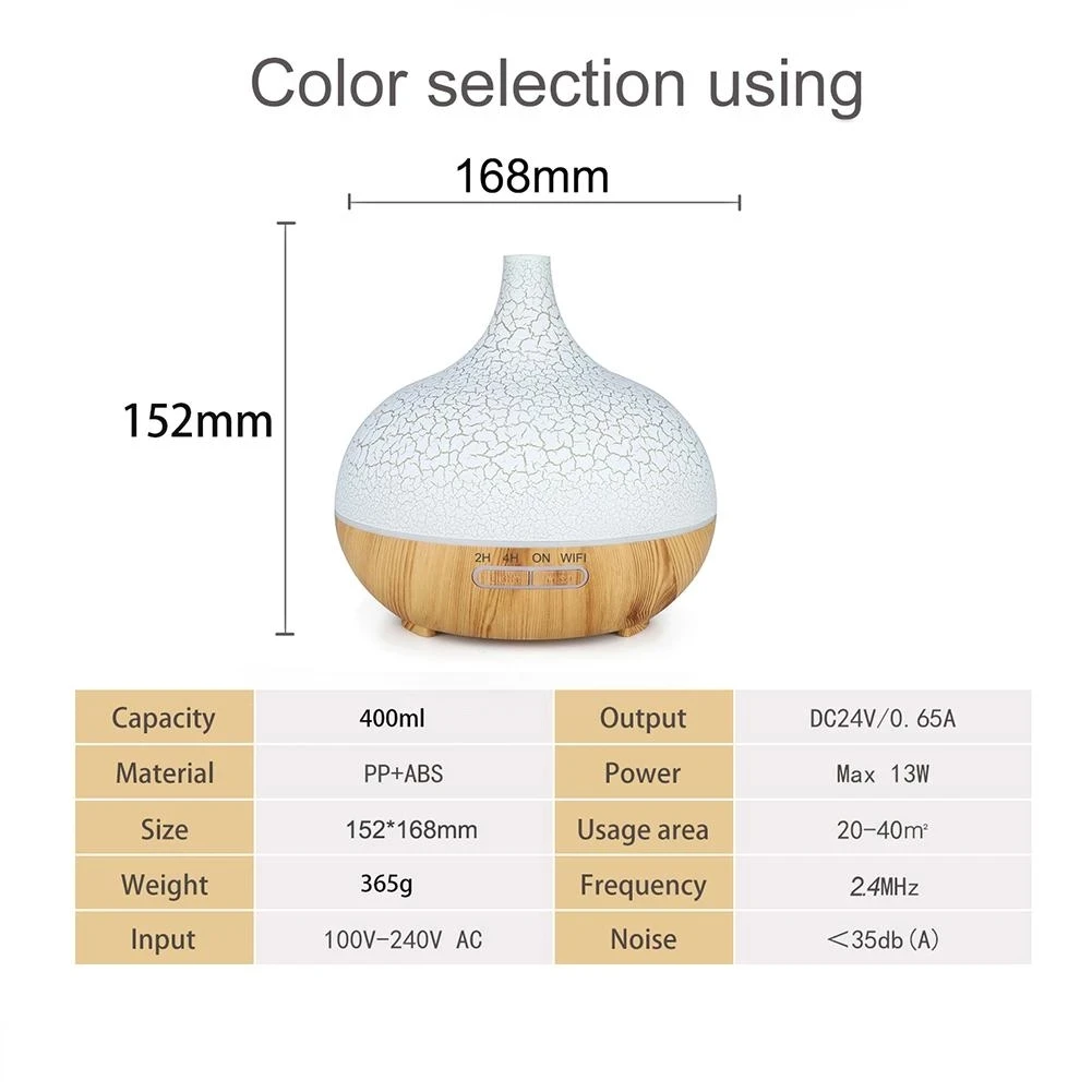 550ml Aroma Air Humidifier Essential Oil Diffuser Aromatherapy Electric Ultrasonic cool Mist Maker for Home Remote Control enlarge