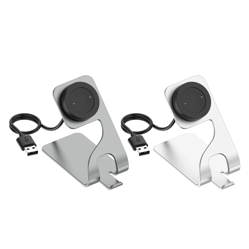 

Portable USB Wireless Charging Stand Dock Station Holder Silicone Bracket Compatible for Honor Watch GS3 Smartwatch Base
