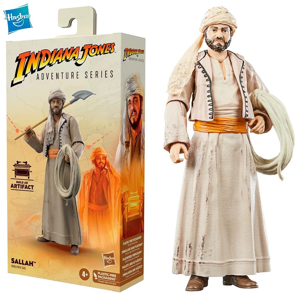 

Original Hasbro Indiana Jones Adventure Series Sallah 6-inch-scale Action Model Figures Collectible Gift Toys F6063