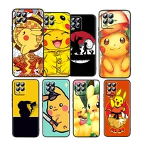 pikachu baby cartoon for oppo realme gt neo master edition 9i 8 7 pro c21 narzo 30 soft silicone black phone case cover fundas