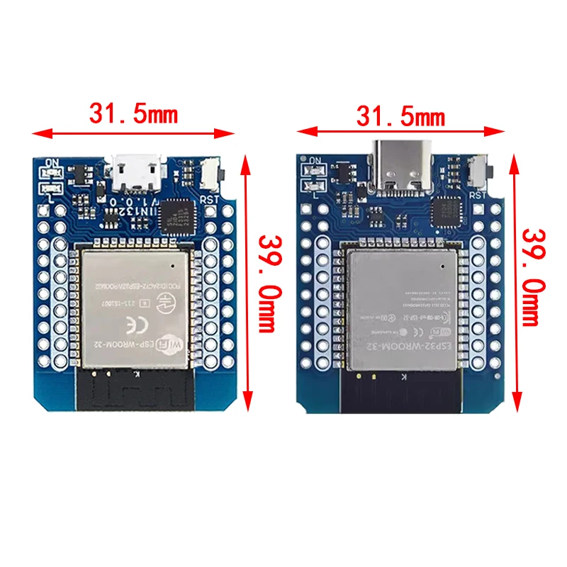 Для Wemos D1 MINI ESP8266 ESP32 ESP-32S WIFI Bluetooth CP2104 макетная плата модуль для Arduino с контактами