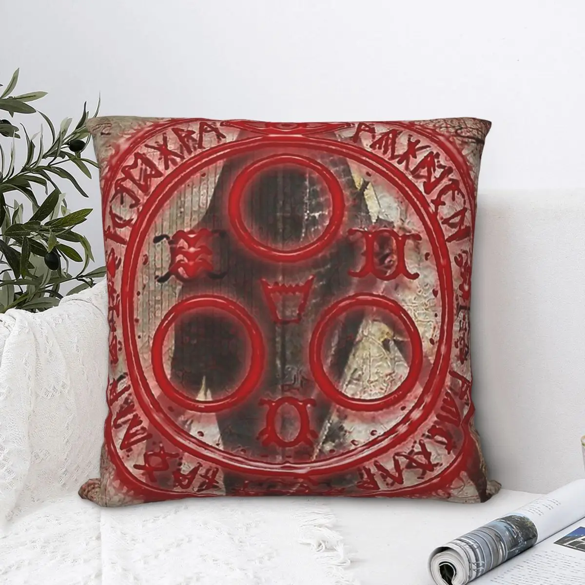 

Pyramid Head Red Throw Pillow Case Silent Hill Horror Movie Short Plus Cushion Covers Home Sofa Chair Decorative Backpack