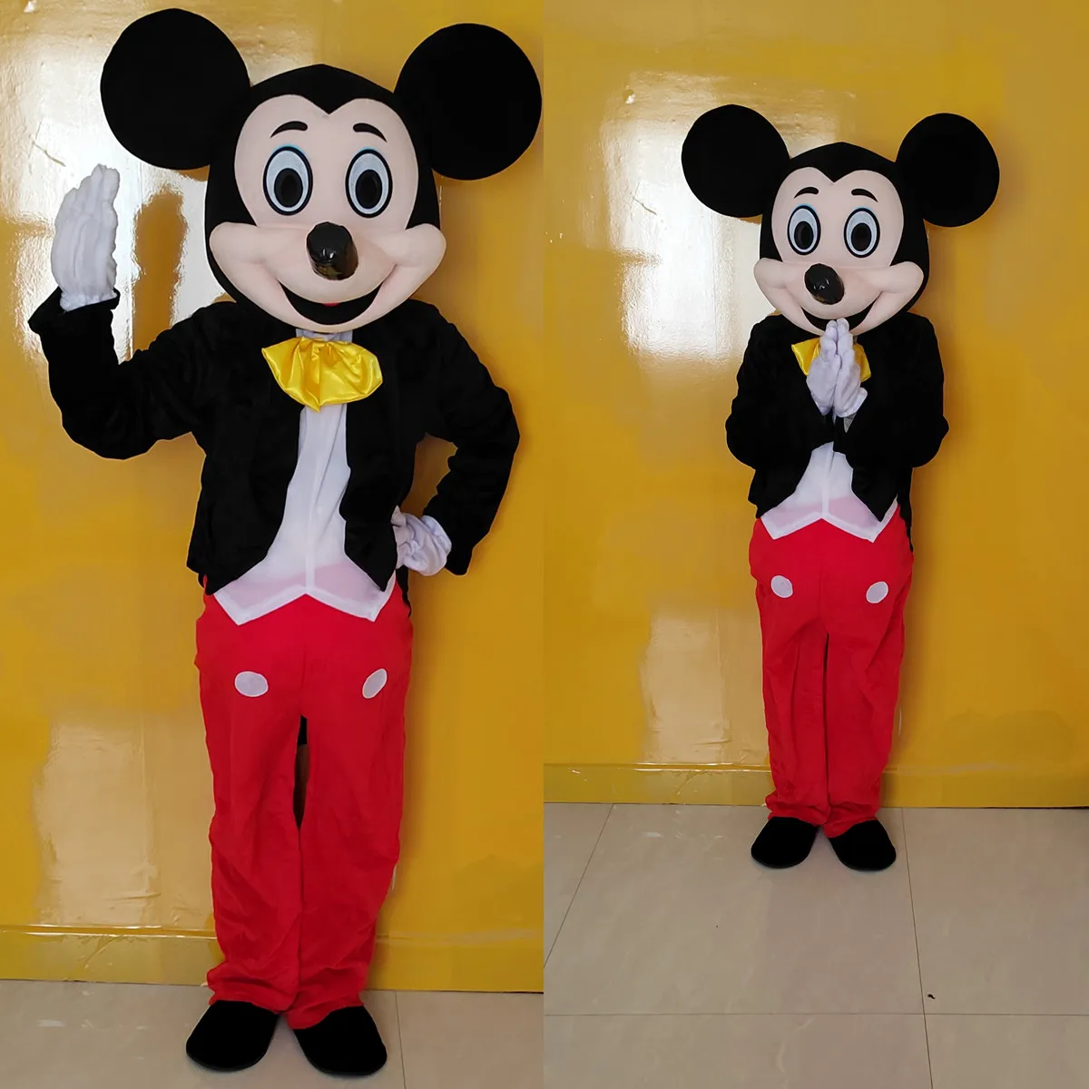 

Hot sale new cute custom cartoon character Mickey Mouse party mascot costume adult cosplay game set Easter advertising costume