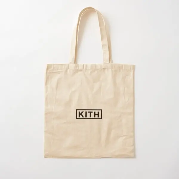 

Сумка Kith Box с логотипом из хлопчатобумажной ткани, Повседневная сумка через плечо, дизайнерская многоразовая сумка для путешествий, складная женская сумка