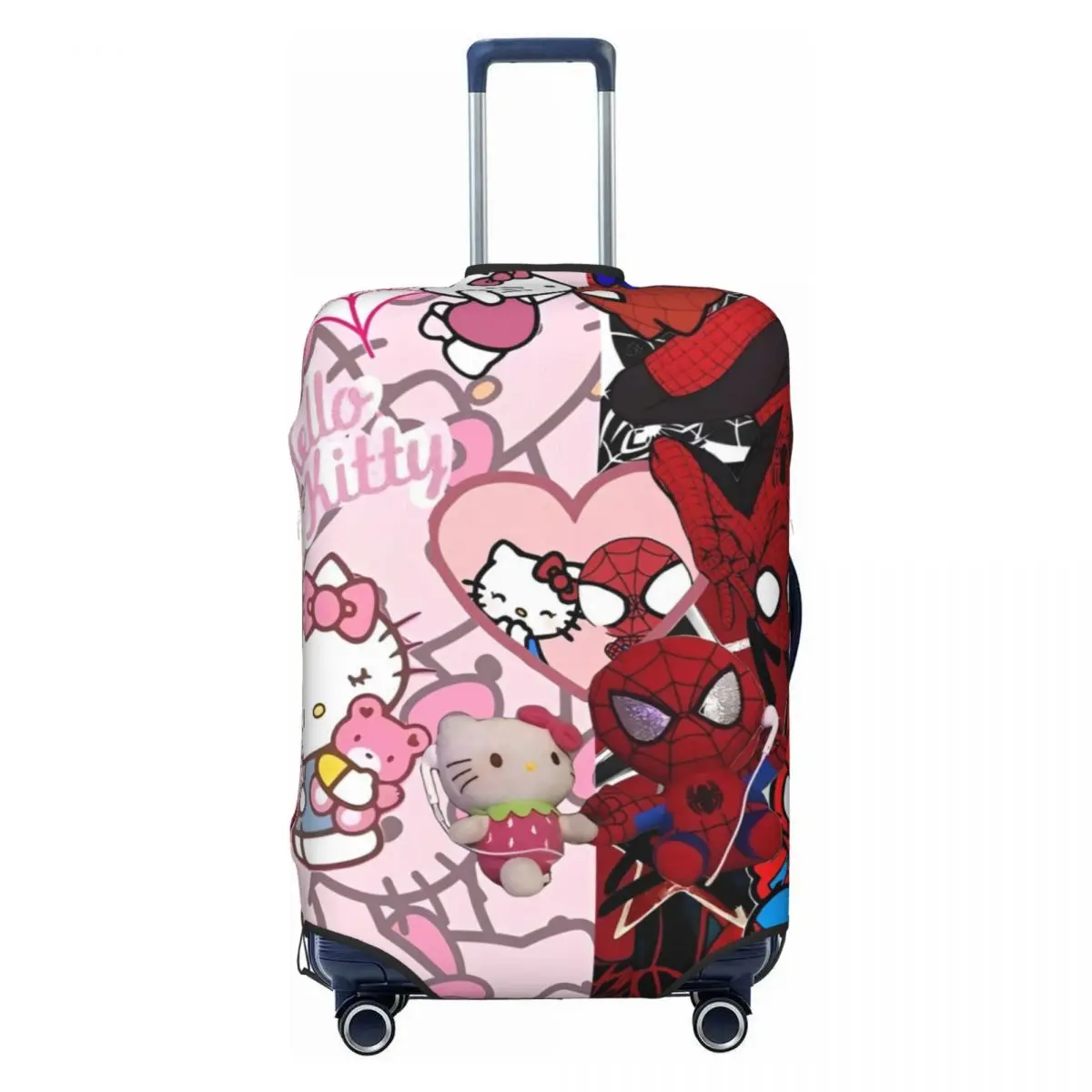 Чехол для чемодана Hello Kitty And Spider Man (4)-Bayingimg забавная защита путешествий