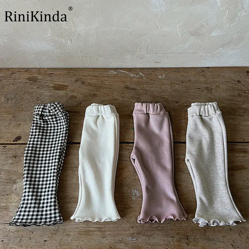 

RiniKinda 2022 Korean Style Spring Autumn Baby Pants Newborn Girls Leggings Casual Cotton Pants Kids Children Leggings for Kids