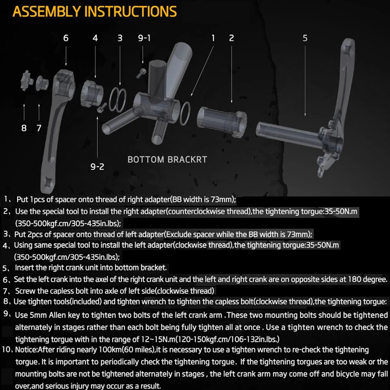 GOLDIX RIRO Hollowtech Кривошип 104 BCD встроенный из алюминиевого сплава 170 мм 175 MTB кривошипы