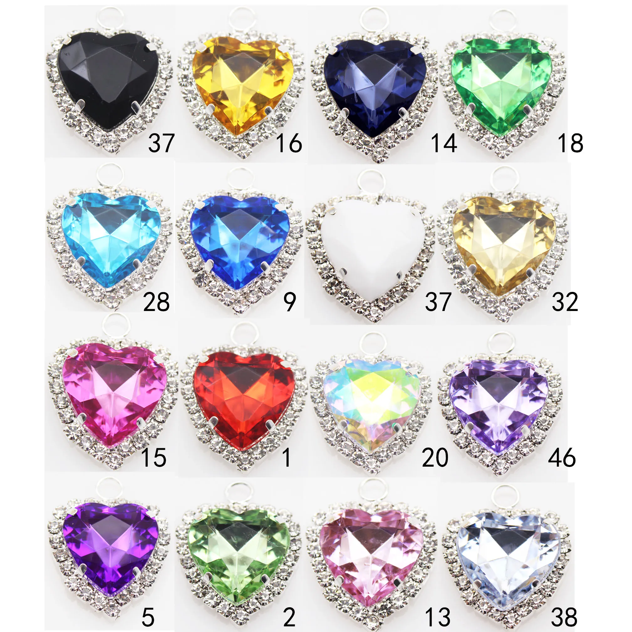 5 шт./лот 32*25 мм большая металлическая пряжка в форме сердца