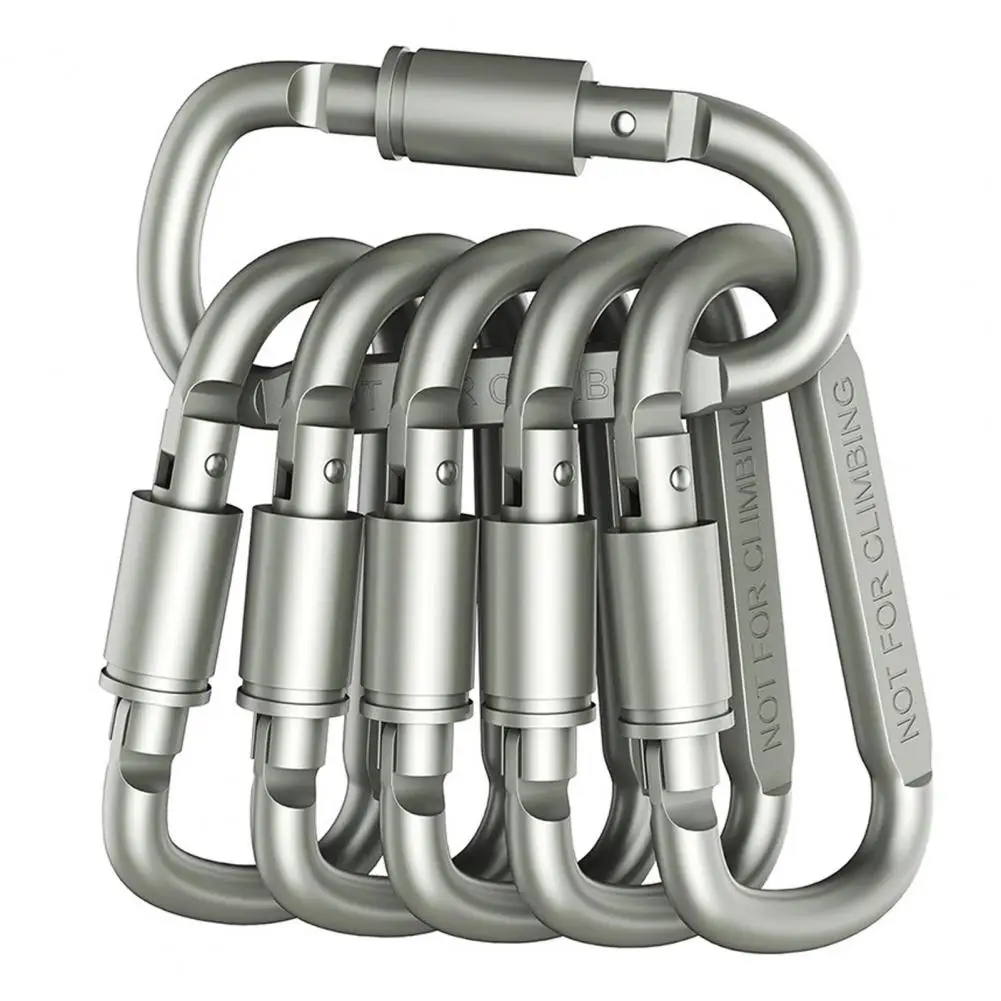 Запирающиеся карабины многофункциональные зажимы для ключей набор мини-зажимов