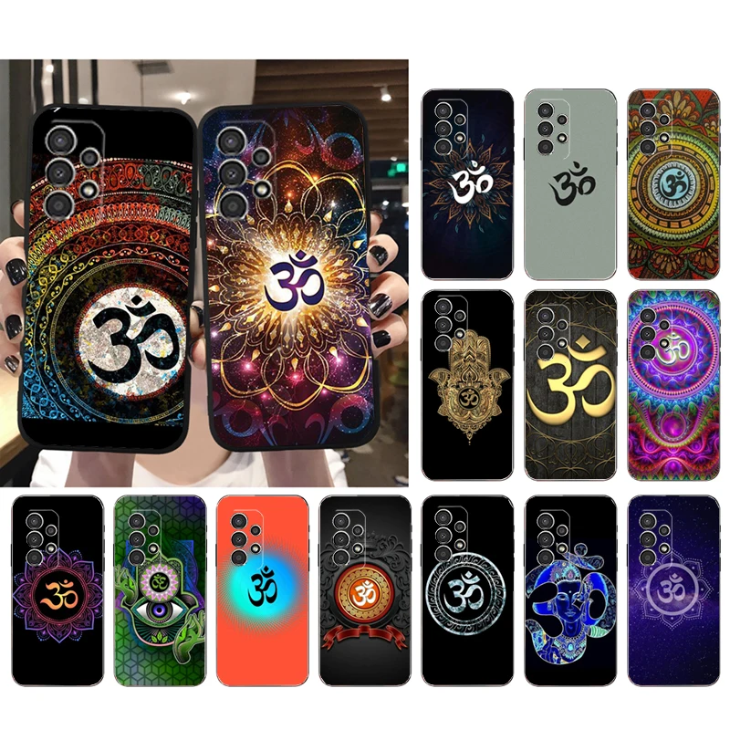 

Yoga Om Mandala Art Phone Case for Samsung Galaxy A73 A53 A13 A22 A12 A32 A71 A21S A33 A52 A72 A02 A03 A51 A31 M31