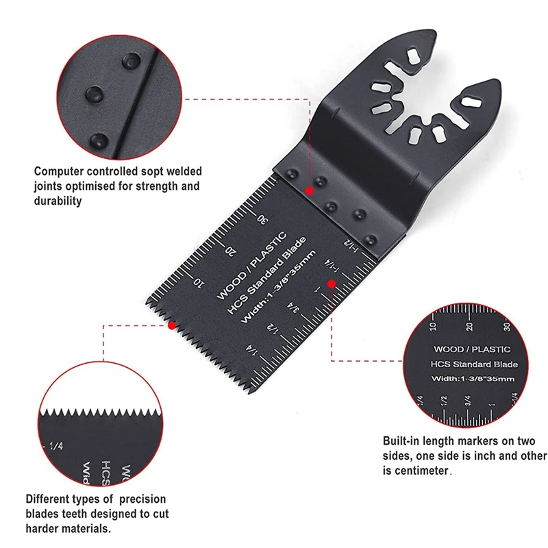 Акция! 12 шт. Осциллирующие лезвия для пилы многофункциональные металлической
