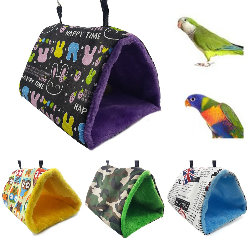 

Parrot Nest Hammock Hanging Cage Warm Winter Birds Cage Bed Toys Hamster House bird cage decoration bird nest bird houses