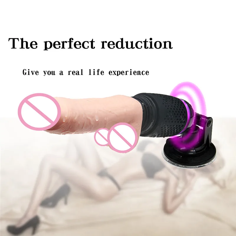 Женский Телескопический фаллоимитатор вибратор секс-машина эротический