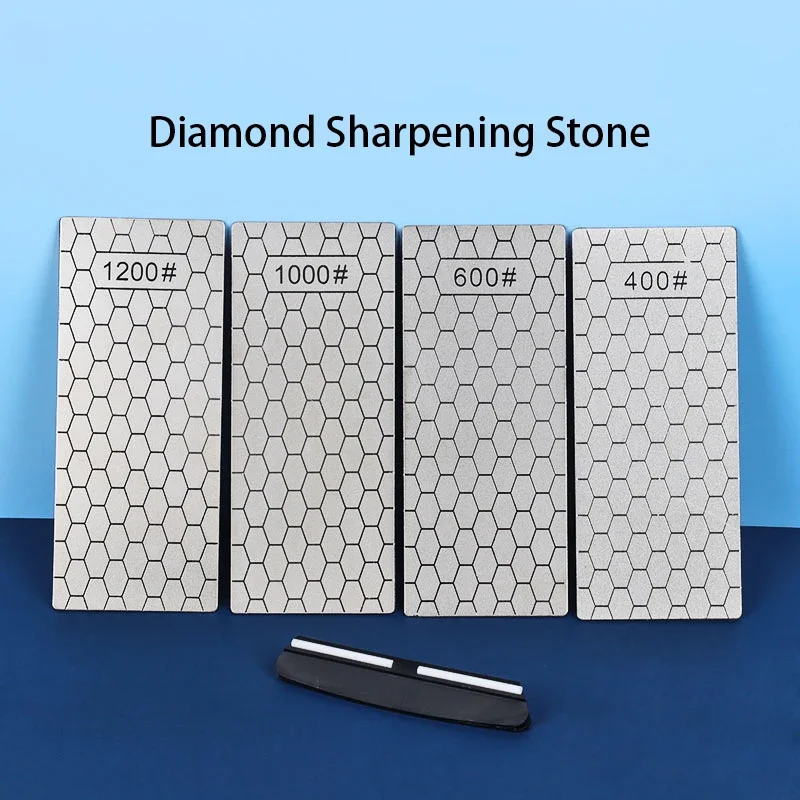 

Diamond Knife Sharpener Sharpening Stone Grinding Kitchen Tools Accessories Gadgets 1- 4Pcs Set Grit 200-2000 Fine Whetstone