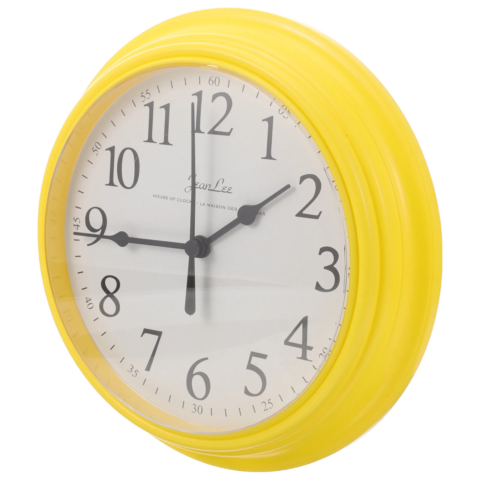 

9 Inch Wall Clock Decor Hanging Plastic Clocks Living Room Round Operated