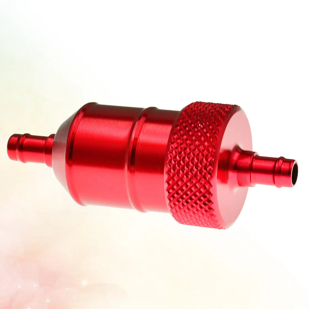 

Motorcycle Aluminum Alloy Gas Fuel Gasoline Filter for Motorcycle Accessories (Red)