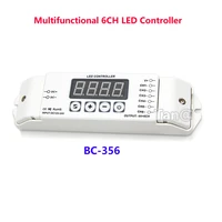 6ch full color led strip light controller bc 356 pwm digital tube displays lamp tape module dimmer dc12v 24v 4a6ch