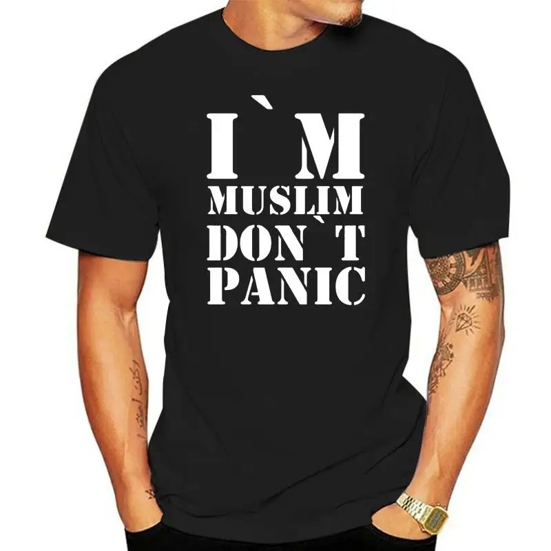 

Dont Panic Im a Muslim T- Shirt bis 5 XL Funshirt