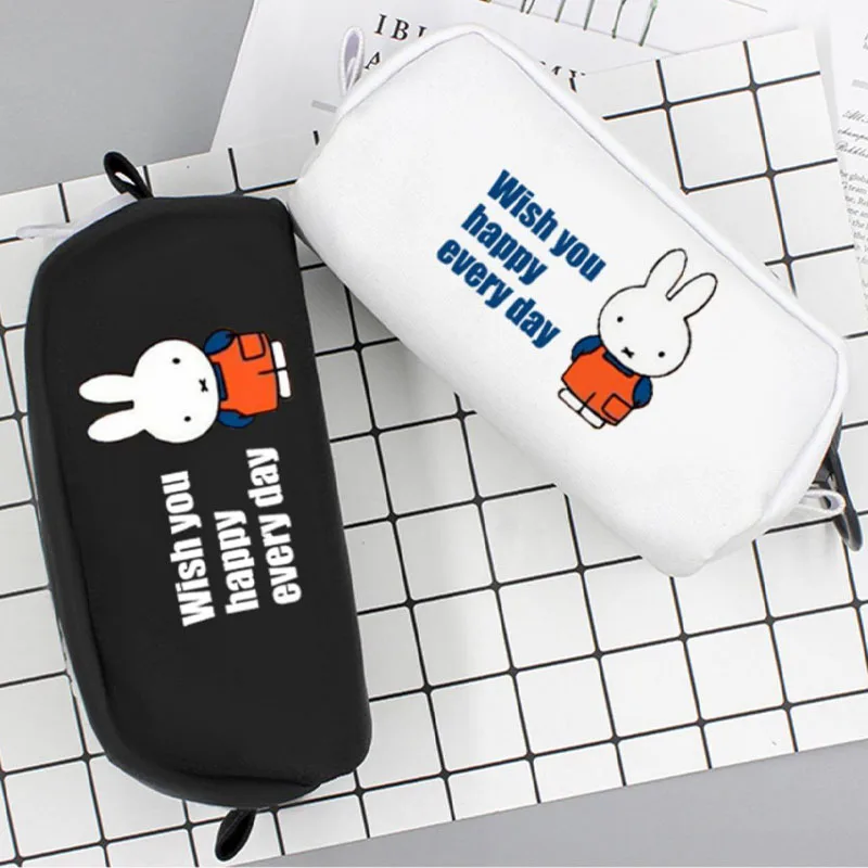 

Miffys Kawaii Japanese Cartoon Pencil Case Girl Heart Cute Simple Pencil Case Student Large Capacity Stationery Box