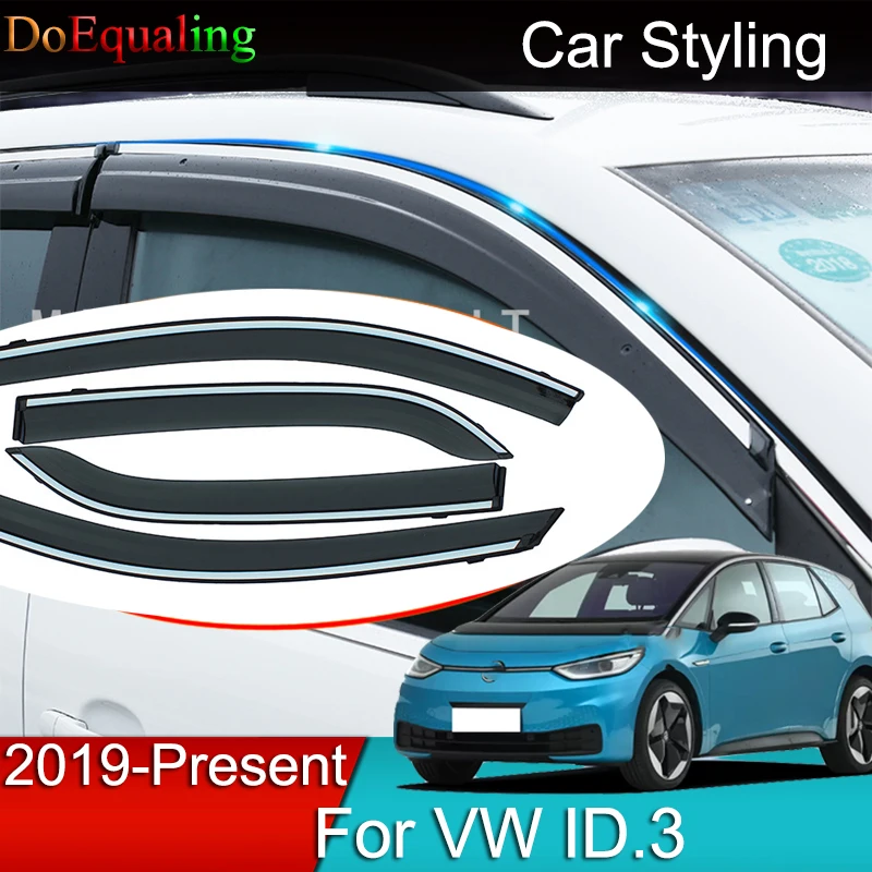 Защитный козырек от дождя для окон автомобиля защита отделка солнца Volkswagen VW ID.3 ID3