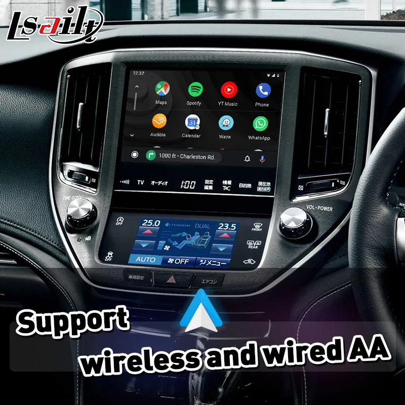 Lsailt Wireless Android Auto CP AA Carplay Interface Box для Toyota Crown S210 AWS210 GRS210 GWS214 Majesta Athlete 2012-2018 гг.