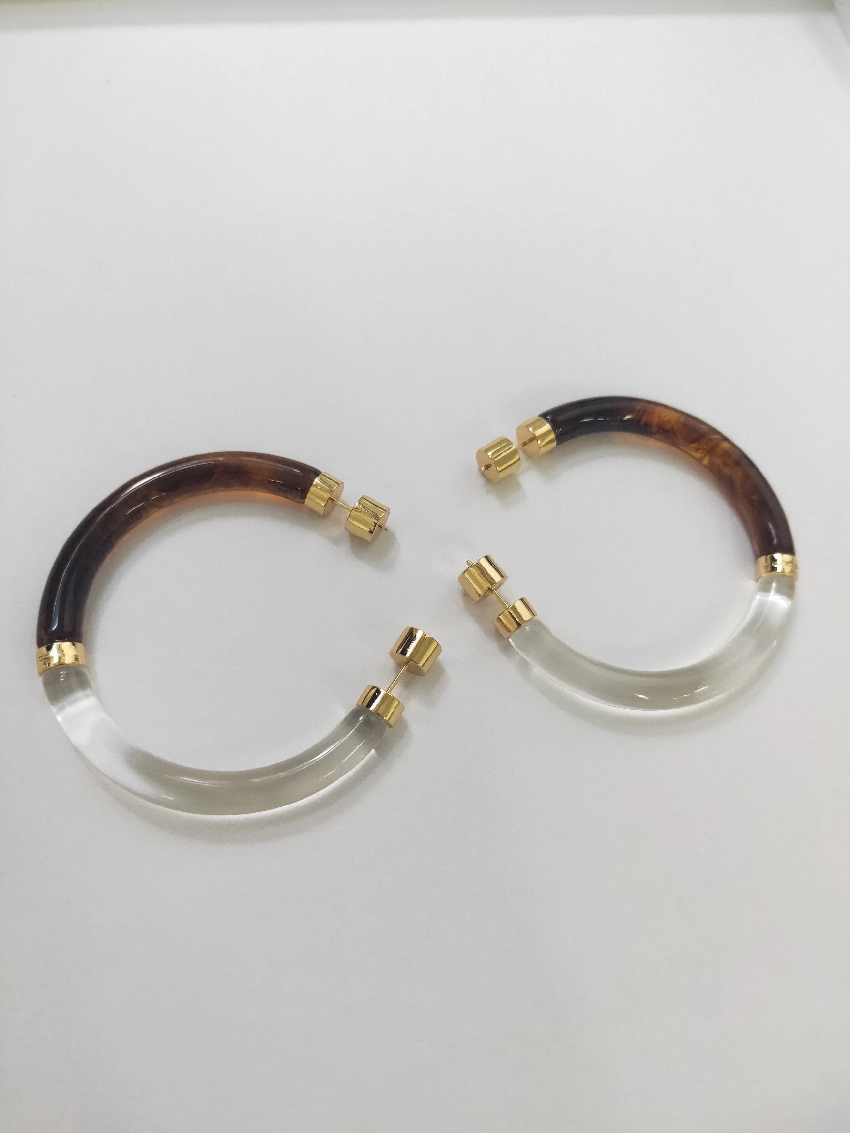 

2020 Hot Brand Fashion Jewelry For Women Resin Big Circle Stud Earrings Cute Sweet Jelly Earrings Big Circle Earrings Jewelry