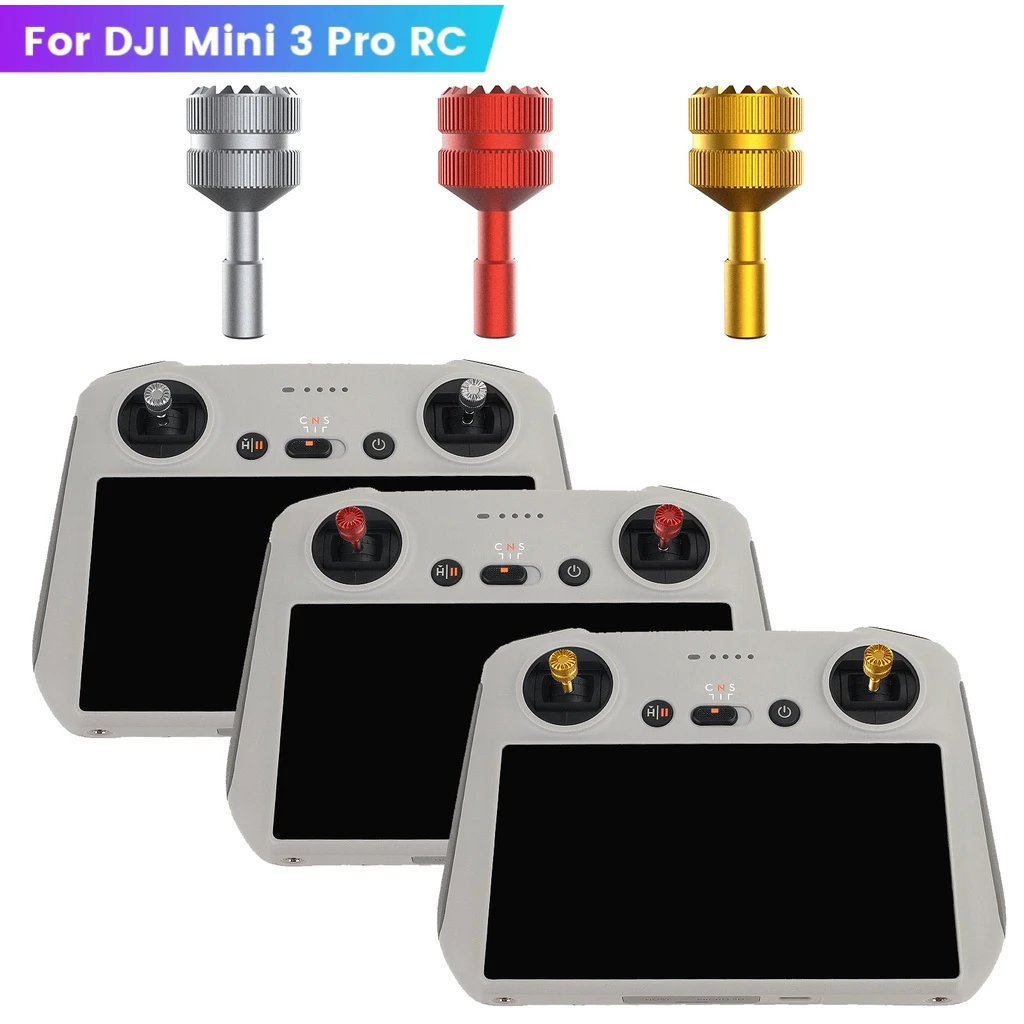 

1 Pair Drone Remote Controller Joystick Aluminum Alloy Thumb Rocker Stick Protector Rod for DJI Mini 3PRO Controller Accessories