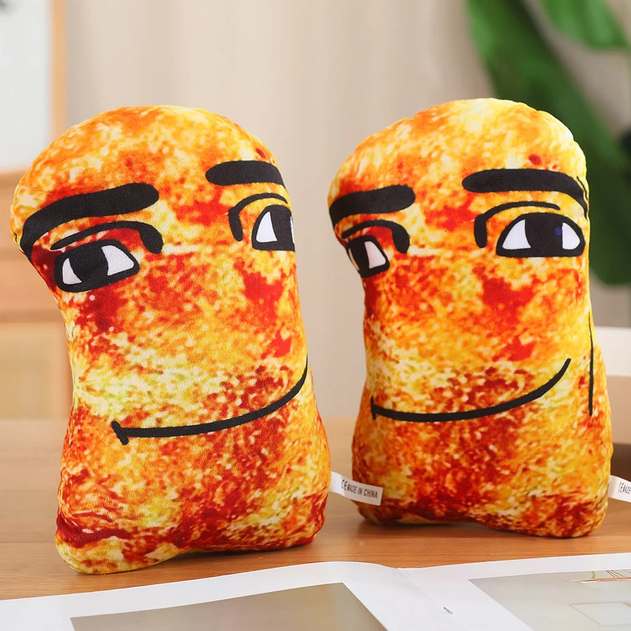 Забавный плюшевый брелок с куриным самородком милый смайлик мягкая игрушка