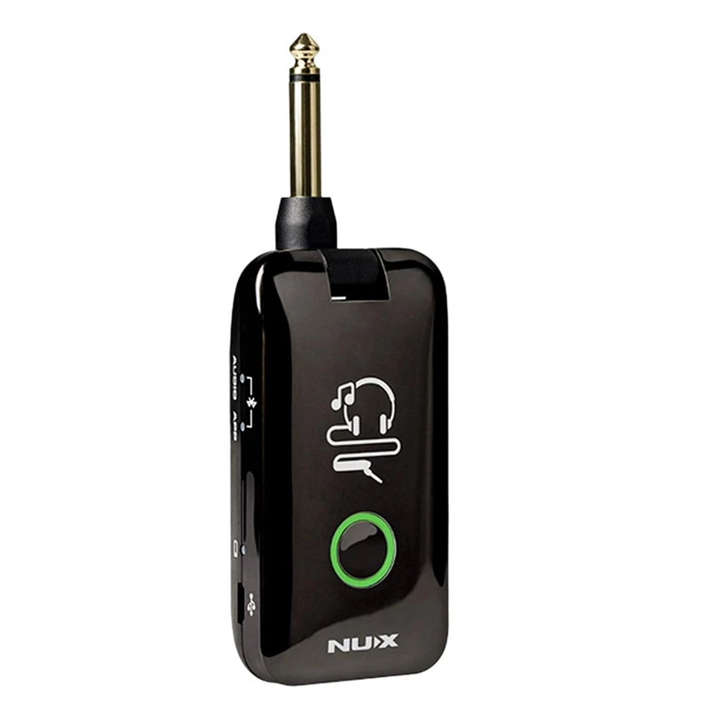 

Наушники для моделирования басов и гитары Nux Mighty Plug, Bluetooth,13 моделей усилителей, 20 ИК, 19 различных эффектов