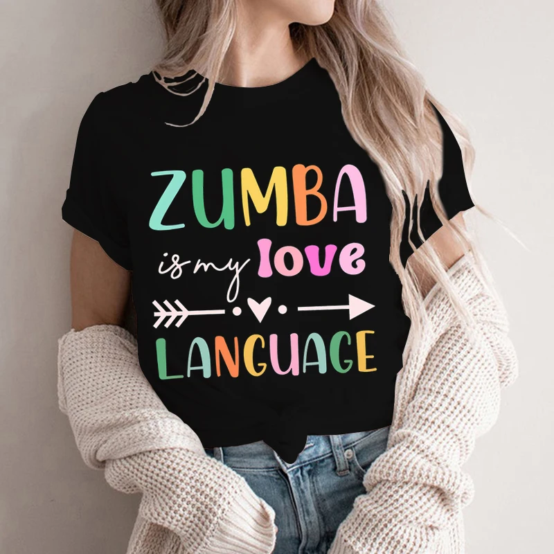 

Love Language Printed Funny T-shirt Women Harajuku Kawaii Black Tshirt Teens Streetwear Ullzang T Shirt Korea Style Top Female
