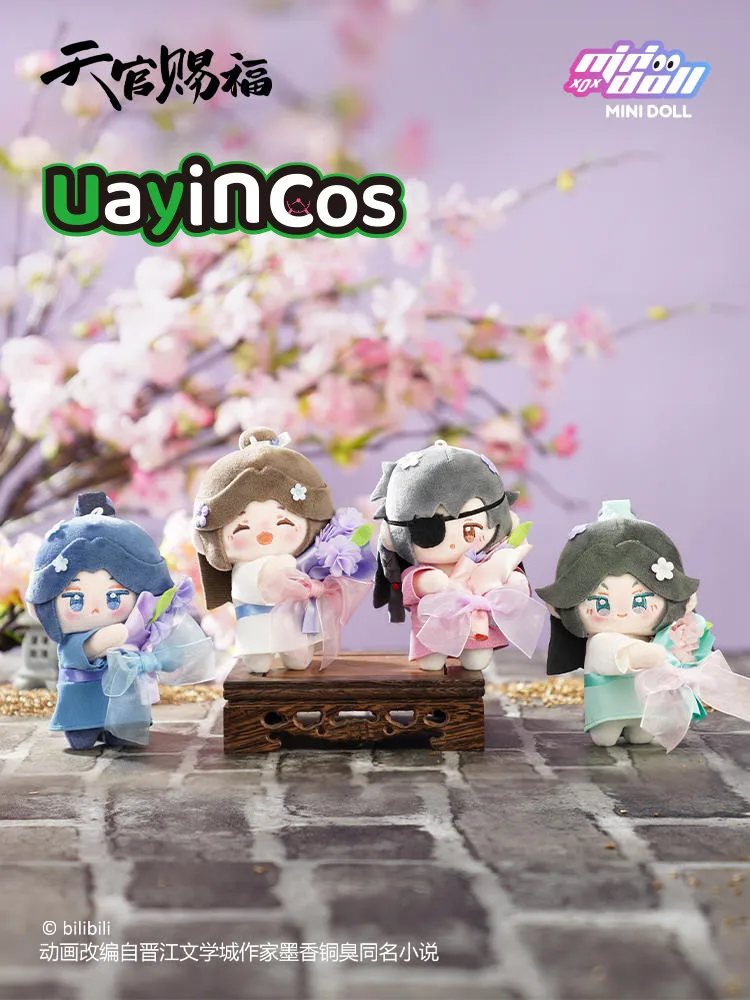 Аниме Tian Guan Ci Fu Hua Cheng Xie Lian Feng Shi Ling Wen Официальная мягкая плюшевая одежда 12 см кукла