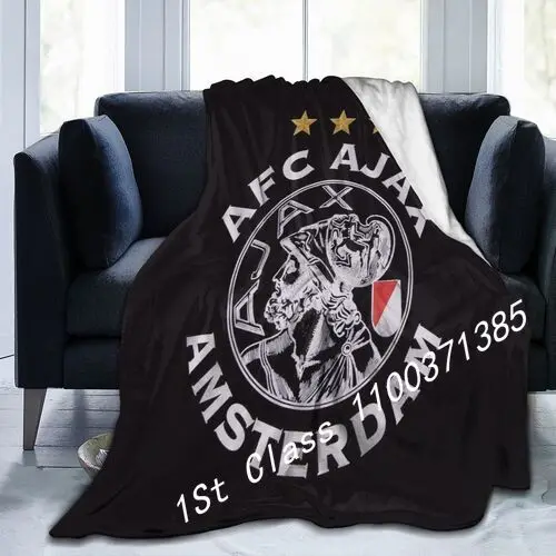 

Фланелевые одеяла с 3D-принтом Ajax, мягкие теплые легкие фланелевые одеяла, подходят для всесезонных постельных принадлежностей