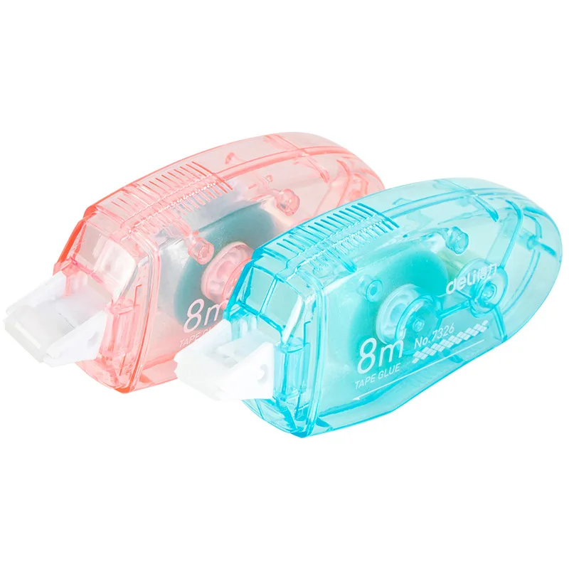 

5/6/8m Portable Tape Dispenser For Scrapbooking Roller Double Sided Glue Tape Office Supply Rewriting Immediately Diy