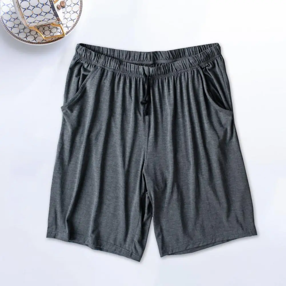 

Modal Summer Pajama Shorts Stay Cool Comfortable Solid Color All-match Drawstring Shorts Men Accessories