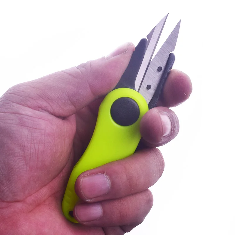 

ZWICKE Quick Knot Tool Shrimp Shape Fold Fishing Scissors Telescopic Rope Kit Fishing Line Cutter Clipper Nipper Fishing Tackle