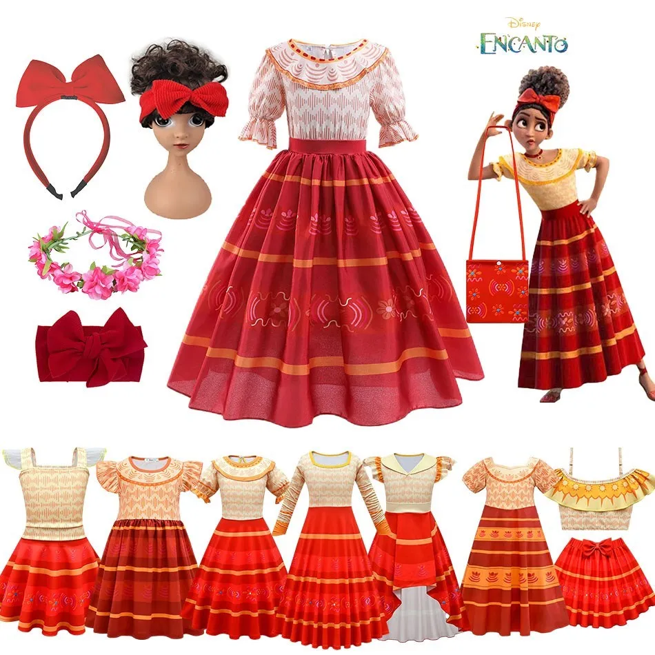 

Disney Encanto Costume For Girls Dolores Halloween Party Princess Dress Kids Carnival Fancy Vestidos Child Ball Gown 3-12Years