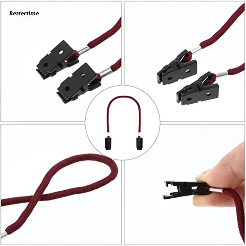 

B36D 6 шт. универсальные фиксаторы для шляп на шнурке с защитой от ветра и потери спортивные фиксаторы