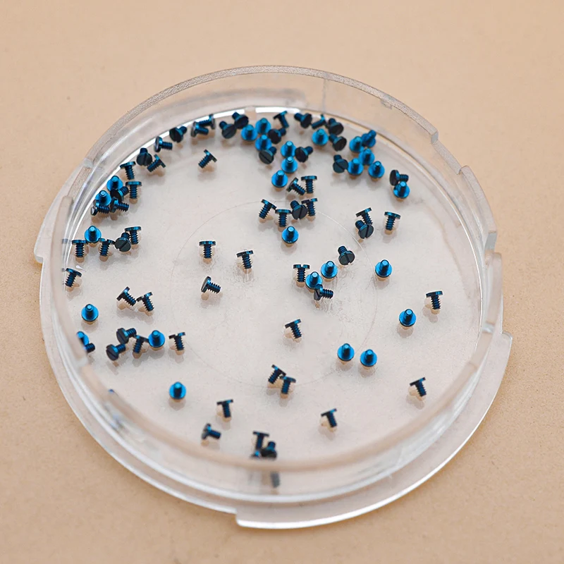 Blue Screw M0.7*1.3Cap*1.3 Long Mechanical Watch Movement Accessories Watches Repair Parts Watch Aftermarket Replacements