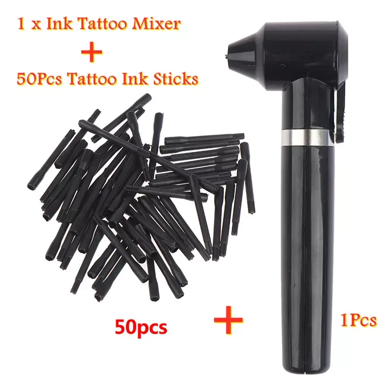 

1 Pc Electric Tattoo Ink Mixer Pigment Agitator Tattoo Blender With 50PCS Pigment Sticks Tool Body Art Tattoo Accesories