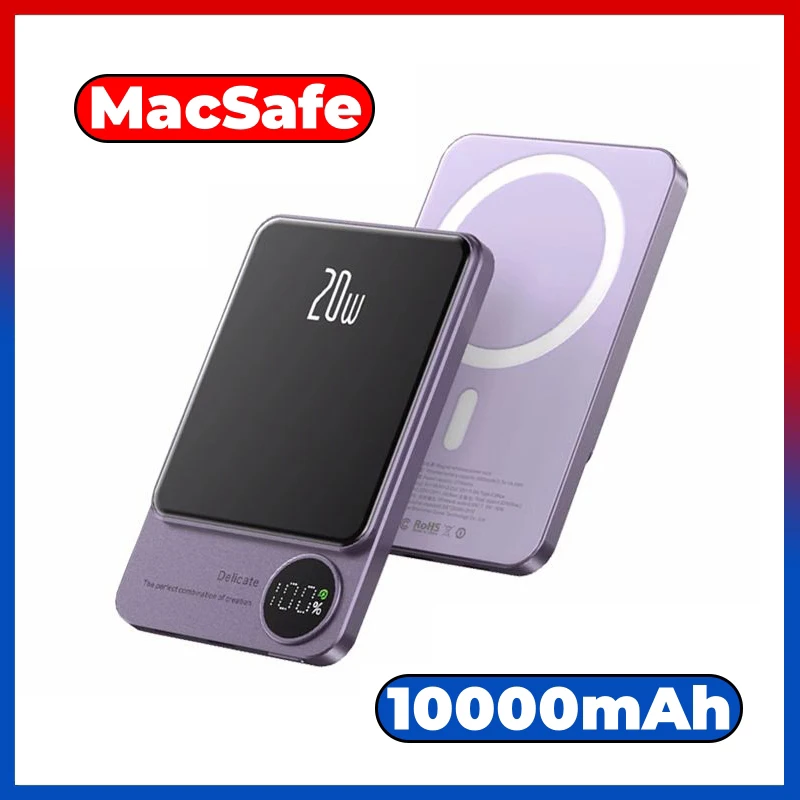 

Приложение для Apple iPhone 14 13 12 Pro Max Mini 14 Plus Magsafe Магнитное беспроводное быстрое зарядное устройство Внешняя вспомогательная батарея