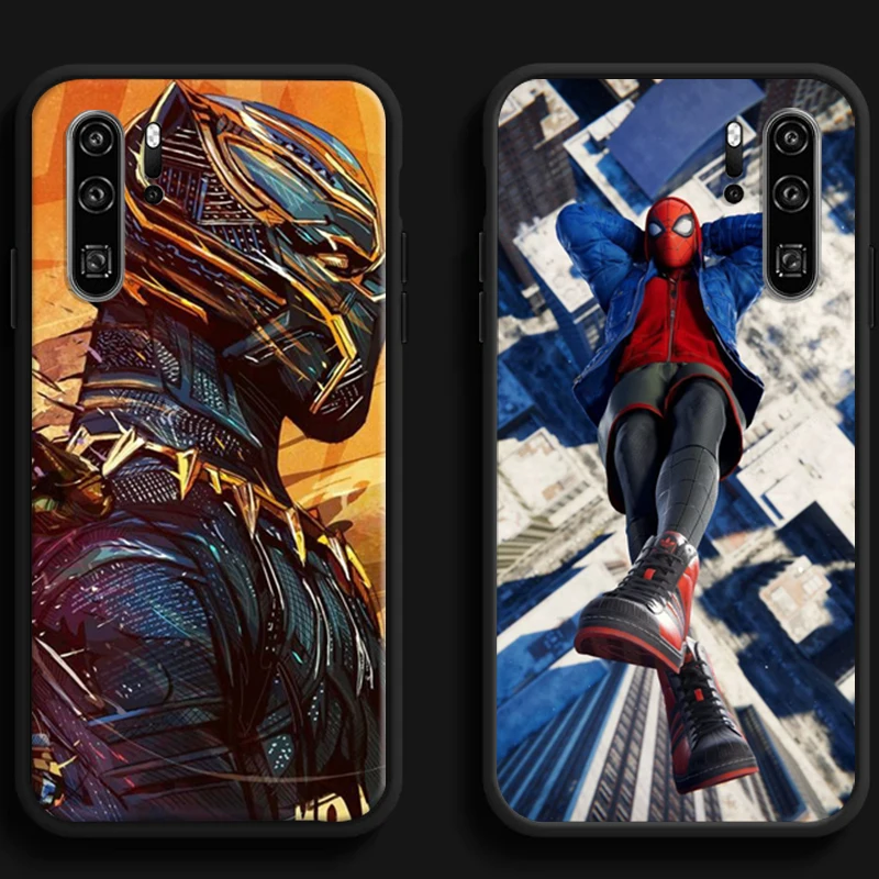 

Marvel Spiderman Phone Cases For Huawei Honor Y6 Y7 2019 Y9 2018 Y9 Prime 2019 Y9 2019 Y9A Soft TPU Coque Back Cover Carcasa