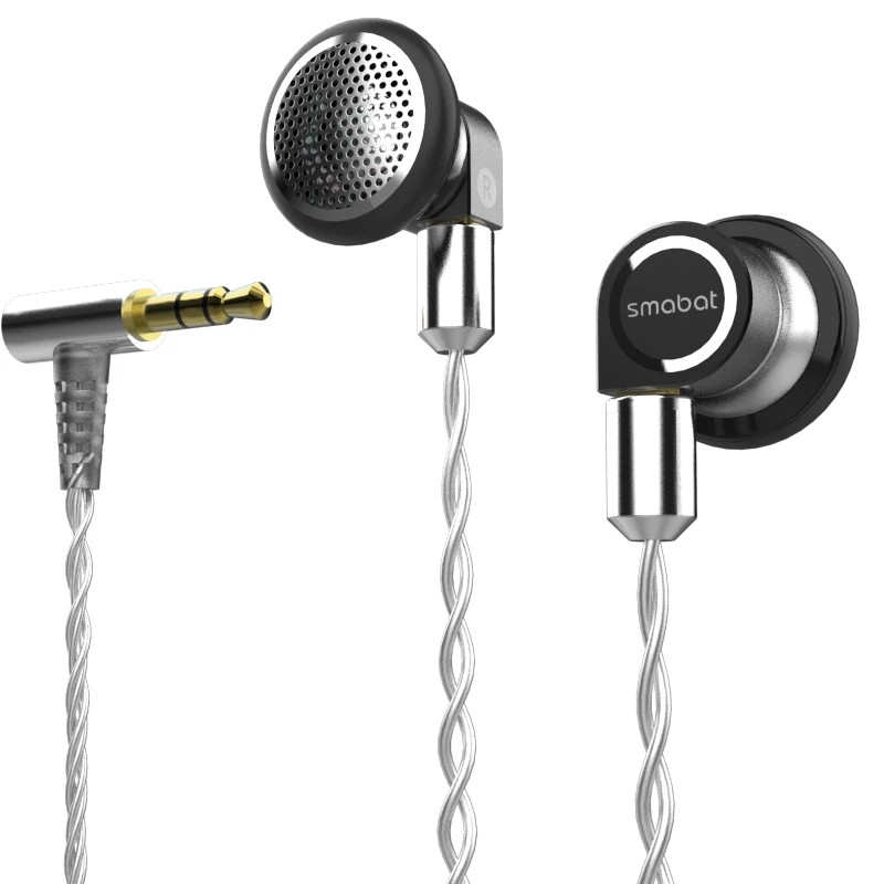 

Smabat M2s Pro 3D Technology Labyrinth Acoustic Metal HIFI Earbud 15.4mm Dome Titanium Triple Film Earphone MMCX Detach ST-10s